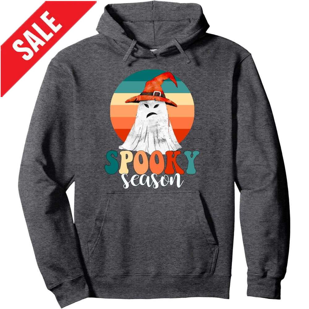 Hoodie for Mens Womens Groovy Ghost Spooky Season Retro Halloween Ghost Costume Pullover Hoodie Hoodies sweatshirt pullover jacket Long sleeve 2025