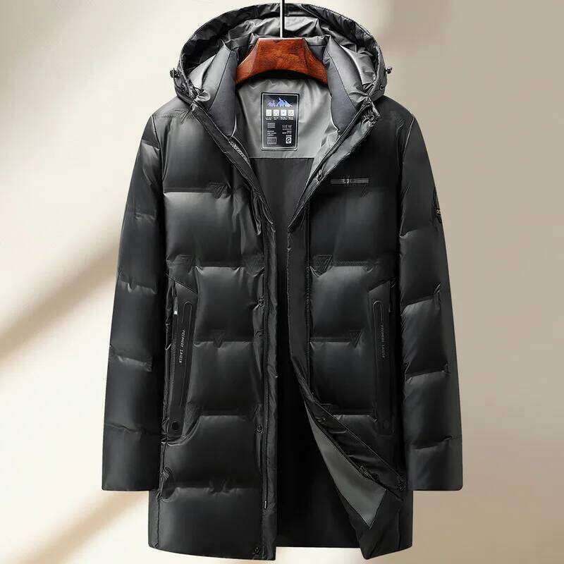 2024 new arrival jacket 90% white duck jackets men,mens long style fashion thicken warm winter down coat,parkas men