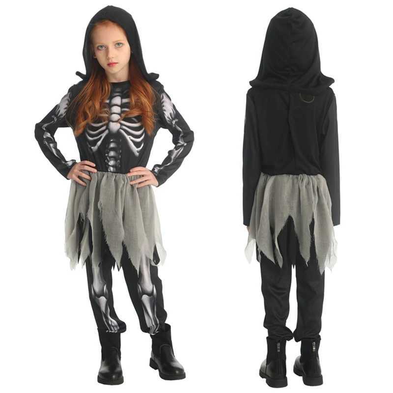 Childrens Skeleton Costume Halloween Theme Costume Available in 3 Styles L250918