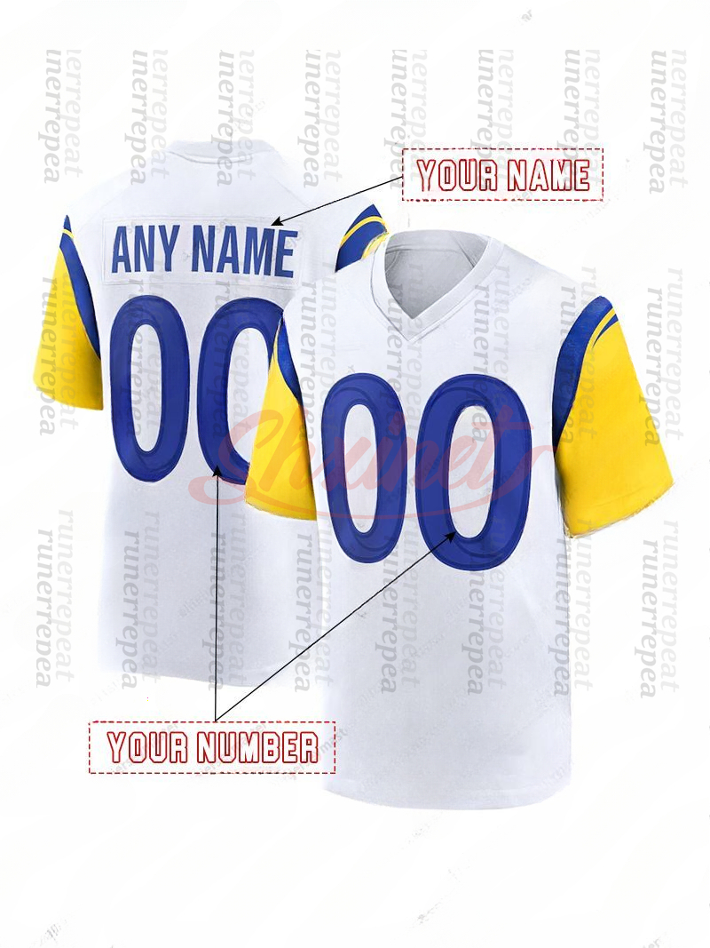 Personalize Custom Rivalries jersey Matthew Stafford Kyren Williams Aaron Donald Puka Nacua avante Adams Christian Rozeboom Jaylen McCollough Stetson Bennett IV