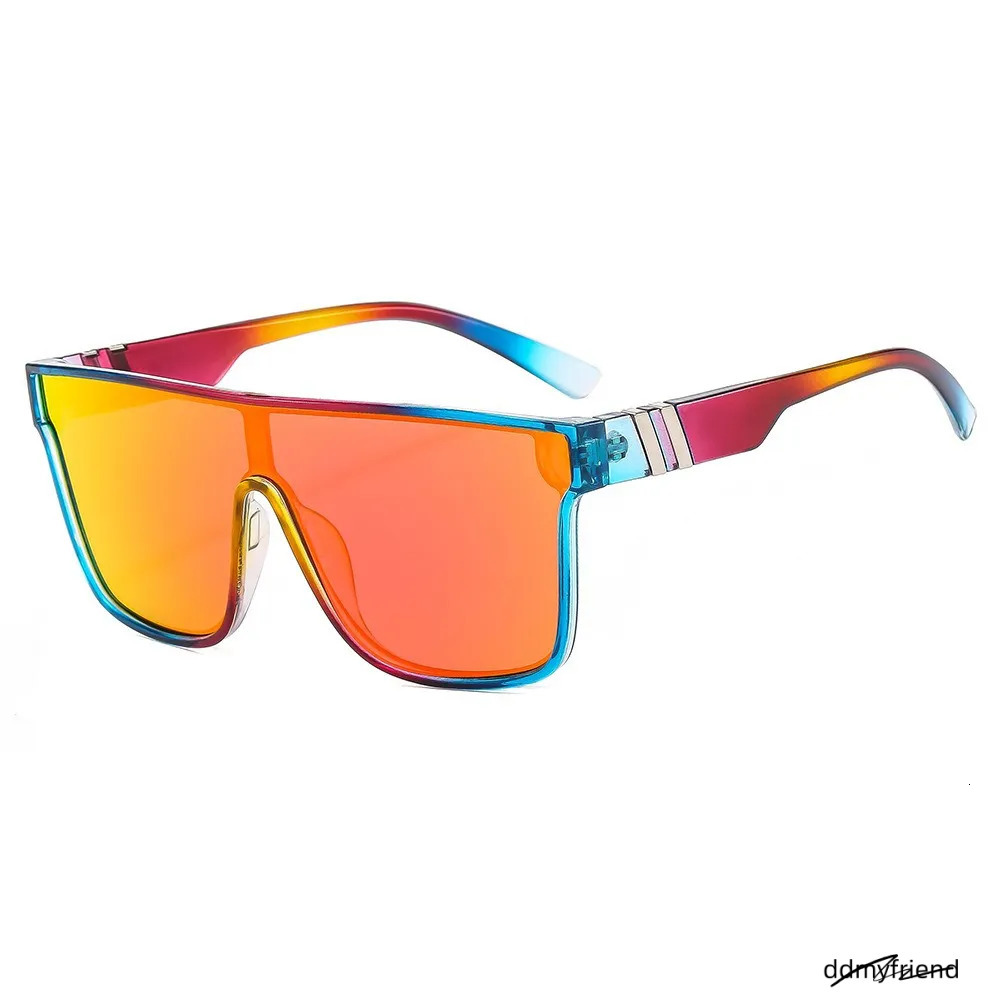 Designer For Women Men One-Piece Fashion Classic Colorful Sunglasses Polarized Goggle Pilot PC Frame Oversized Uv400 Eyewear Kp8222 ddmyfriend
