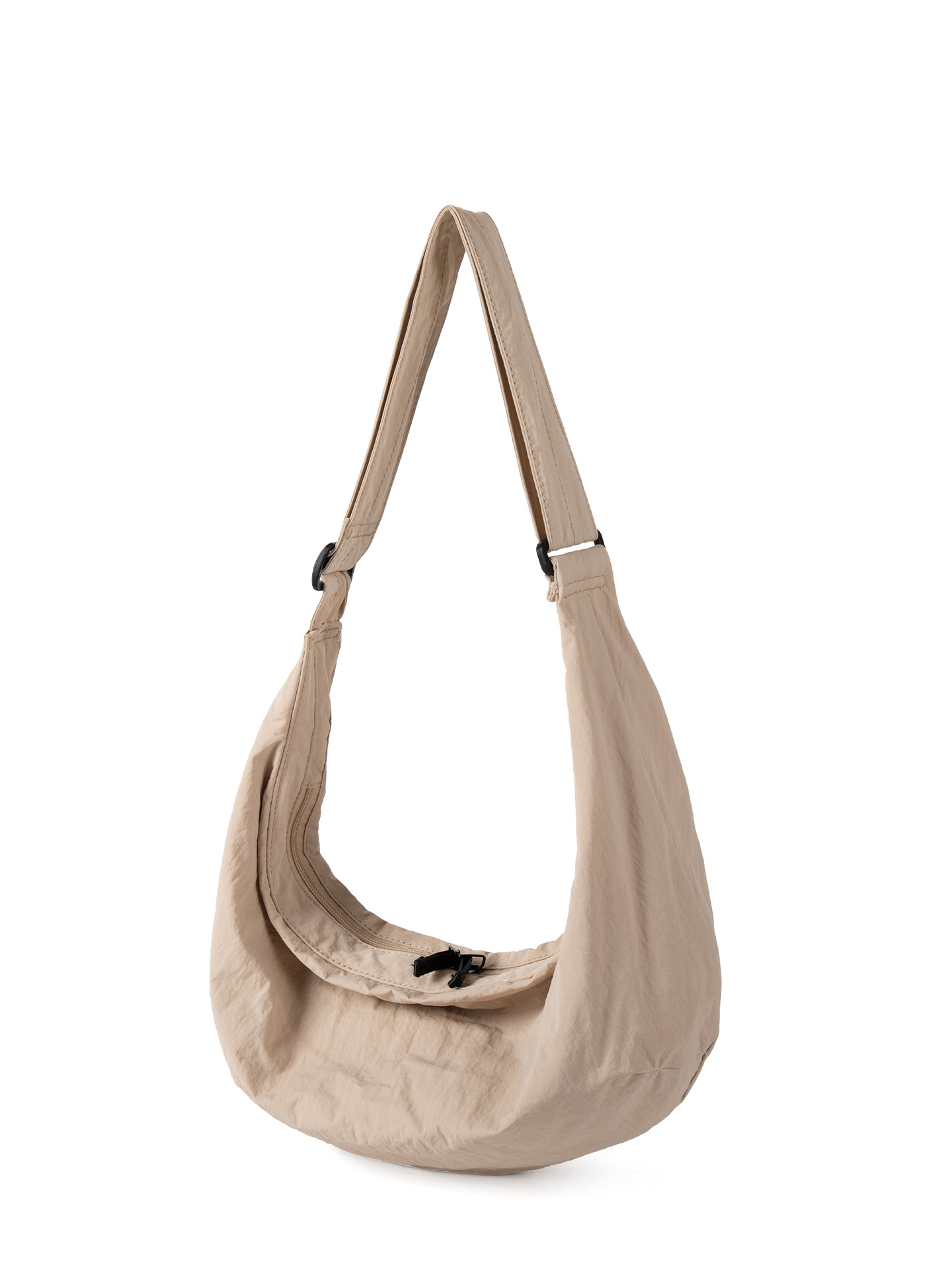 2025 Korean-Style Niche Design Nylon Material Dumpling New Style Simple And Versatile Large-Capacity Lightweight Single-Shoulder Crossbody Bag