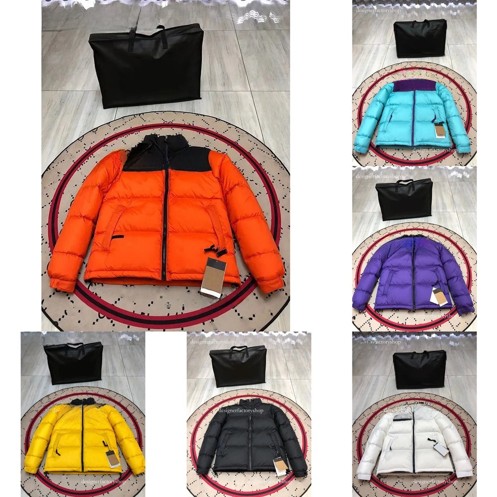 Designer Men Down Jackets Coats norths Designer Puffer Jacket Peak Purple Unisex Long Sleeve Zipper 700 Fill-down Stowable Hood Water-repellent Finish Parkas NF