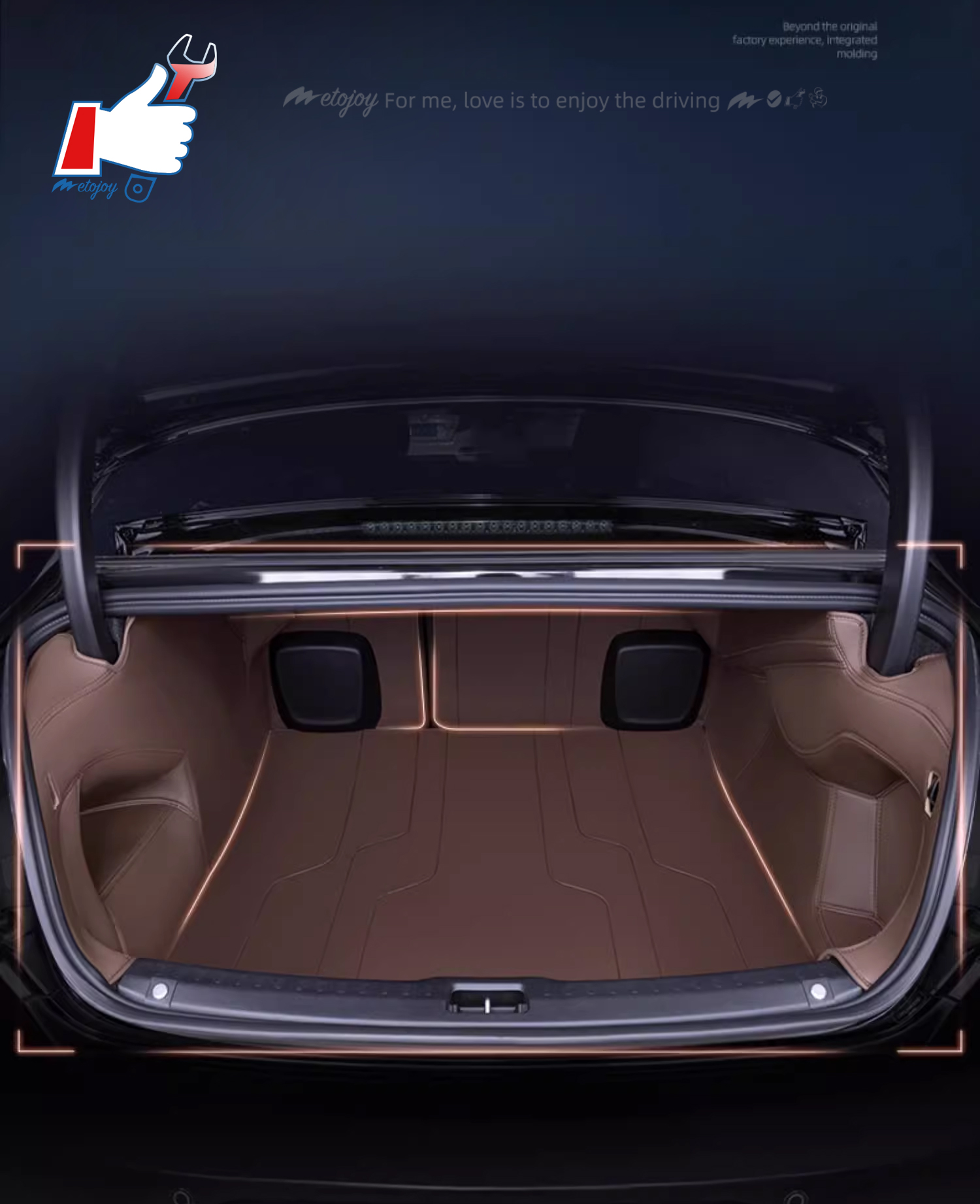 For XC60 2018-2023 EV Car Trunk Mat Custom Fit Cargo Mat 3D Shaped Trunk Liner Chair-Back Protection XPE Trunk Protection Mat Mat Rear Trunk Full-surr