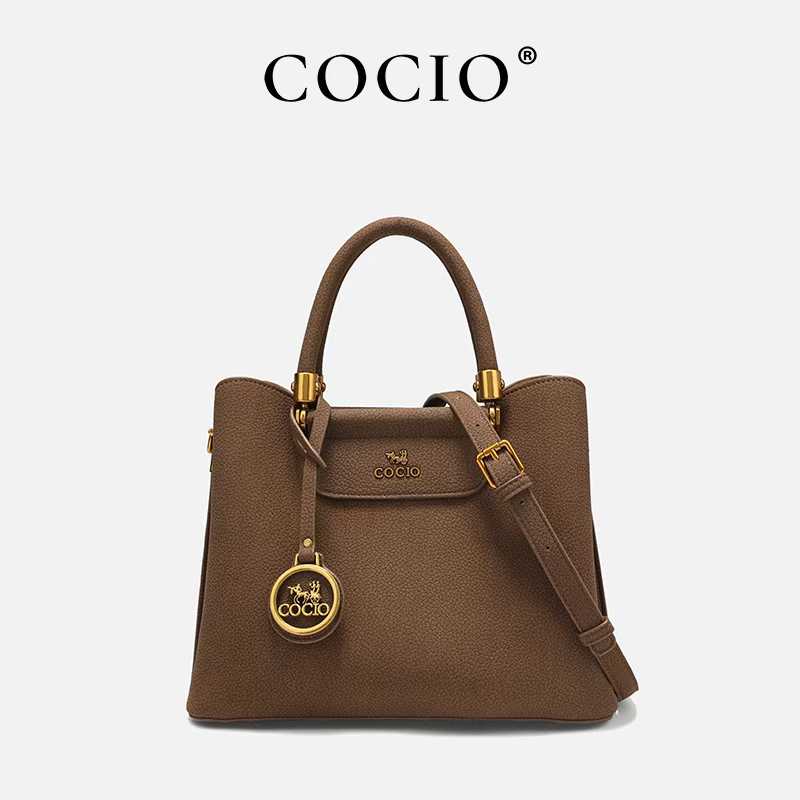 COCIO designer bag New leather bucket bag simple versatile multi compartment handbag niche design hot selling womens bag Exquisite