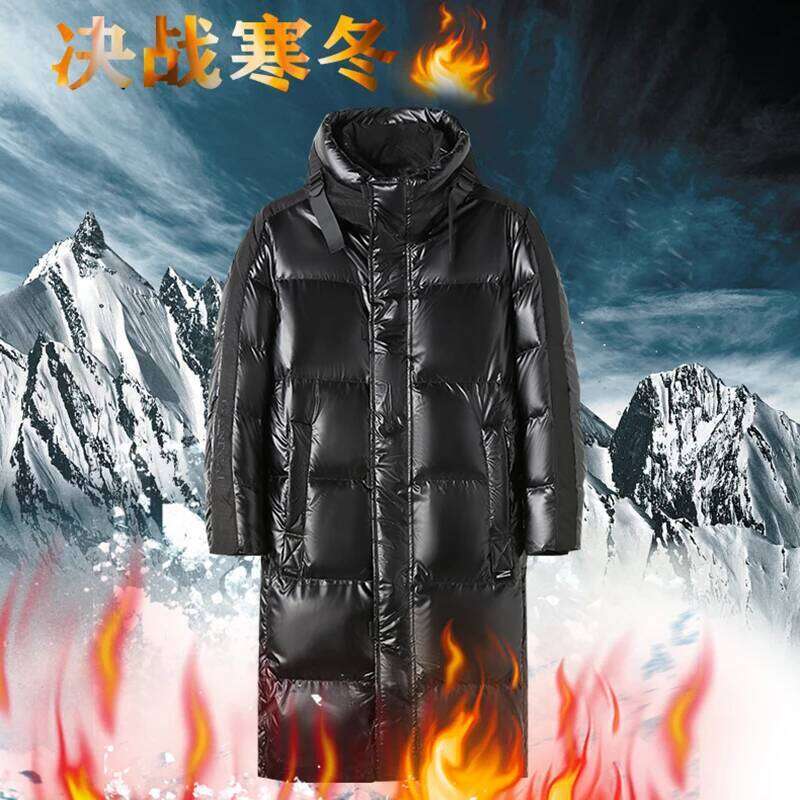 2023 new arrival long style winter 90% White Duck down jacket men,thicken warm waterproof parkas trench coat size M-3XL