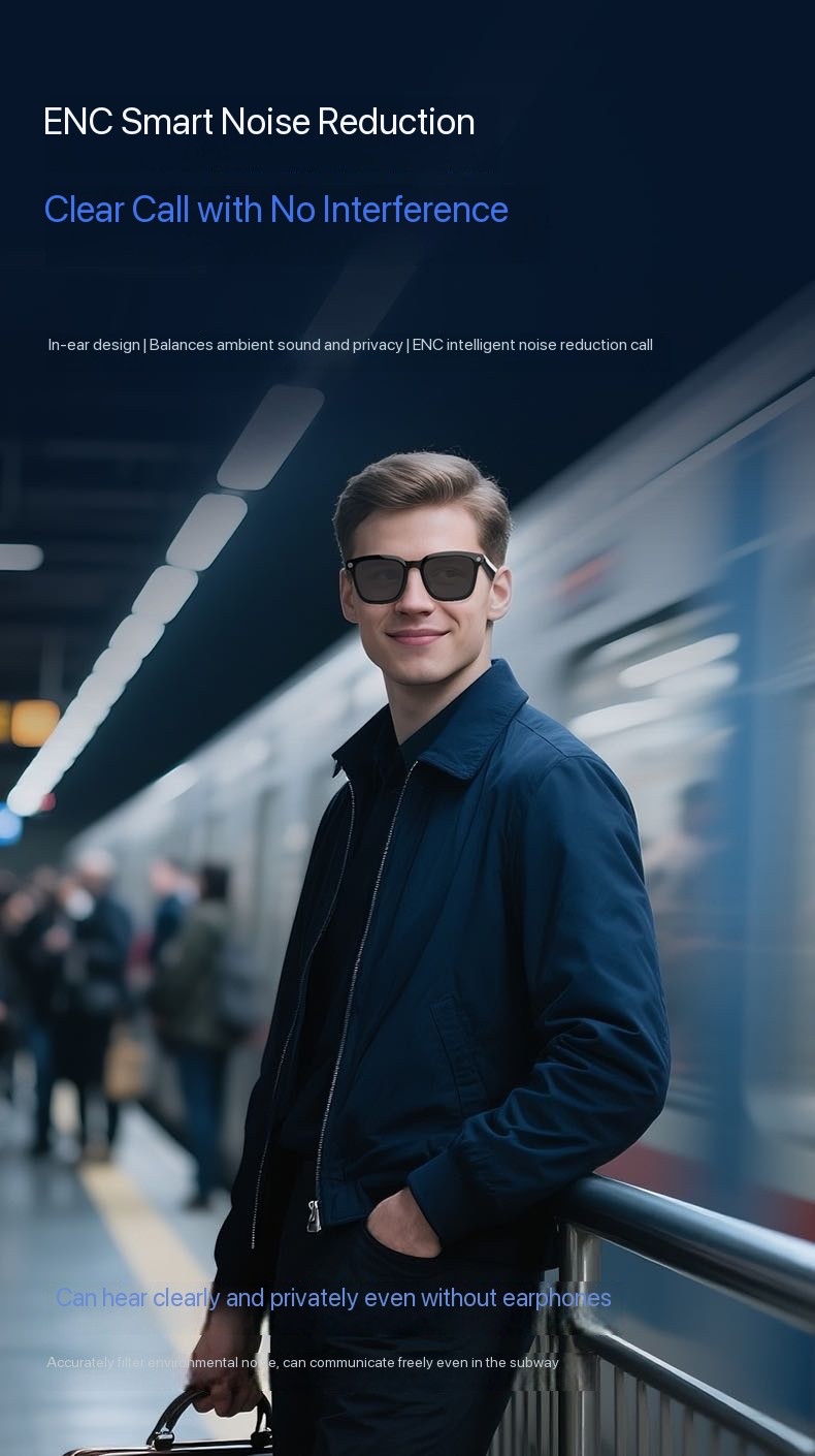 New Lightweight Smart AI Translator Glasses Object Recognition Bluetooth WIFI Music Playback Multi-Language designer sunglasses