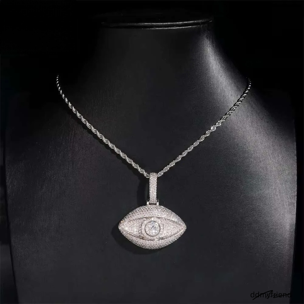 Classic Custom Sterling Sier Hip Hop Jewelry Iced Out VVS Moissanite Dia Pendant Necklace ddmyfriend