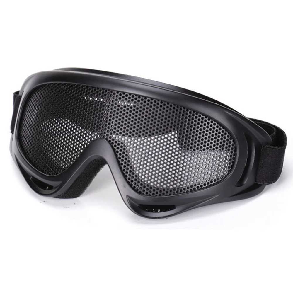 SINAIRSOFT Outdoor Tactical Eye Protection Metal Mesh Glasses Camping Hunting Airsoft Shooting Safety Goggle Eyewear J250919