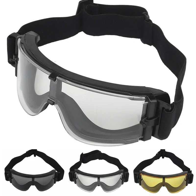 Tactical Goggs Shooting Sunglasses Paintball Windproof Wargame Mountaineering Glasses Fits Tactical Helmet Y250919