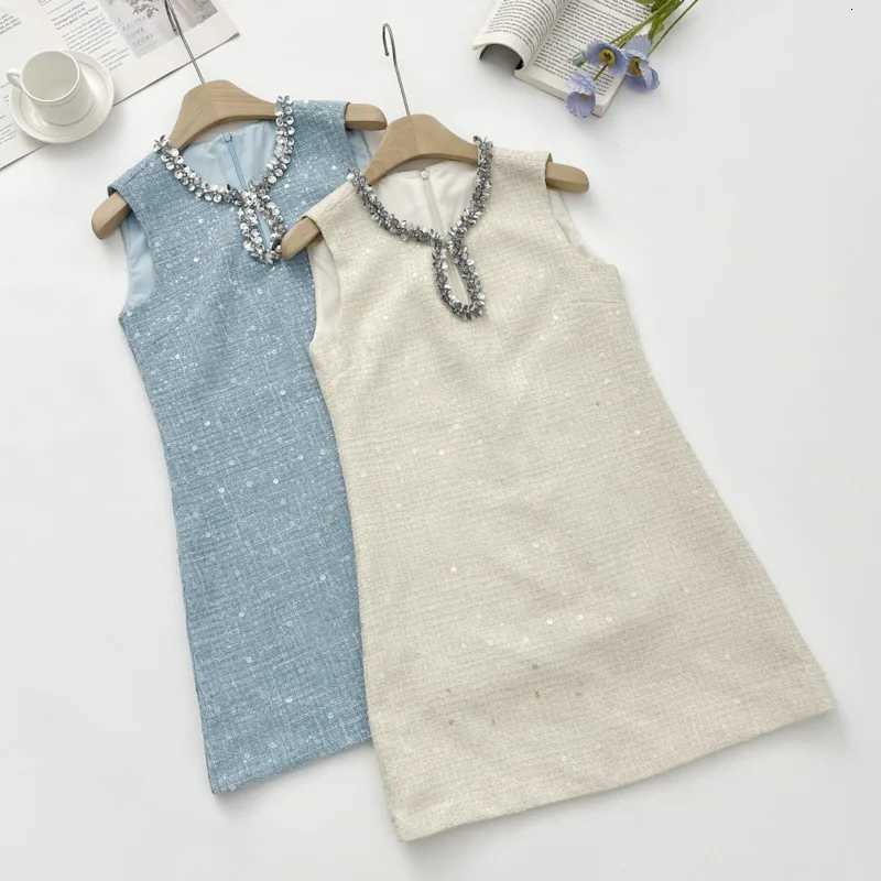 High Quality Luxury Small Fragrance Tweed Dresses For Women 2025 Sweet Short Summer Dress Party Vestidos Robes Roupas Feminina Z250918