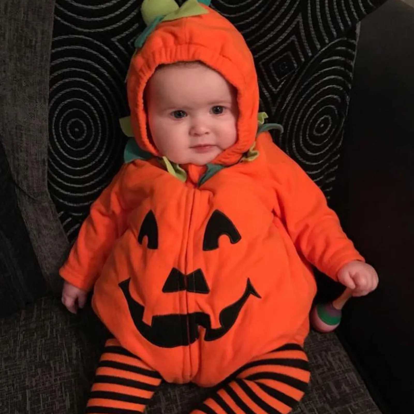 Cosplay Baby Girls Boys Halloween Clothes Sets Long Sleeve Fleece Zipper Hooded Romper Jacket Autumn Baby Girl Outfit New L250918