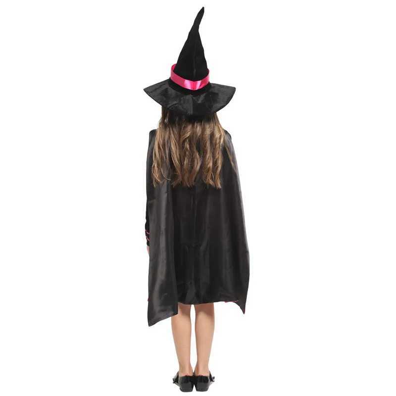 MXL Girls Halloween Magician Costumes Kids Children Sorceress Witch Cosplay Purim Carnival Stage Play Masquerade Party Dress L250918