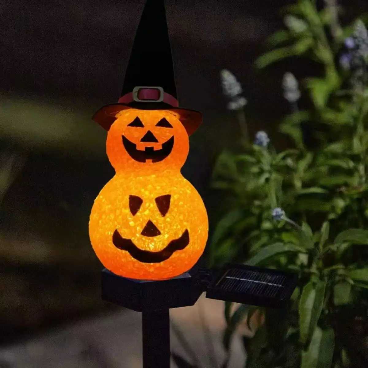 Halloween Pumpkin Solar Lawn Courtyard Light Outdoor Courtyard Landscape Ground Insertion Decorative Light C250919