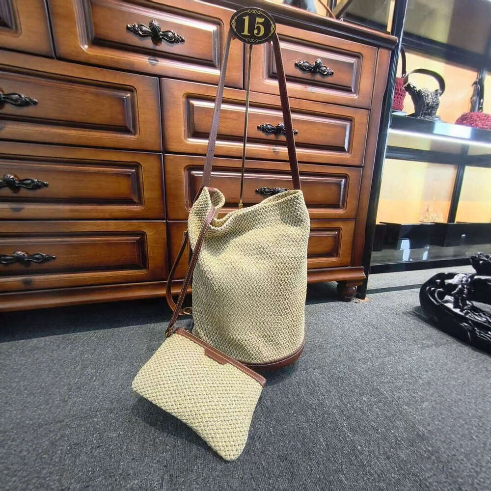 Summer Woven Stylish Small Square Simple Niche Shoulder Trendy Women's Fashion Versatile Casual Bag B5