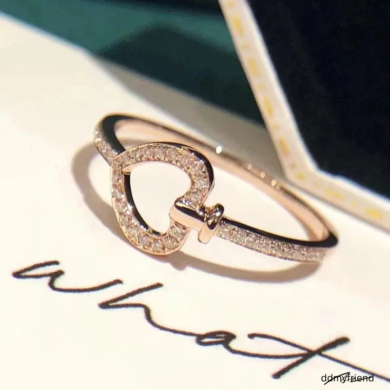 Independent Craftsmanship Inlaid Crystal Heartshaped Ring With Elegant Charm And Exquisite Jewelry For Women 250728 ddmyfriend