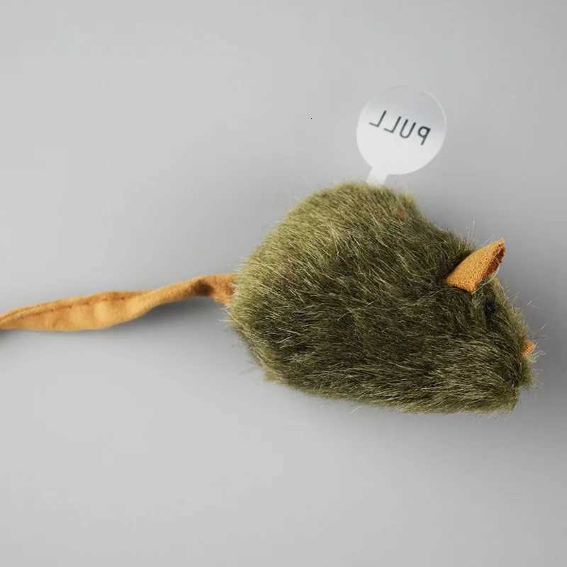 Mice Plush Cat Toy Simulation Mouse Automatic Chirping Interactive Cats Toy Bite Resistance Relieve Pet Boredom Cat Accessories X250918
