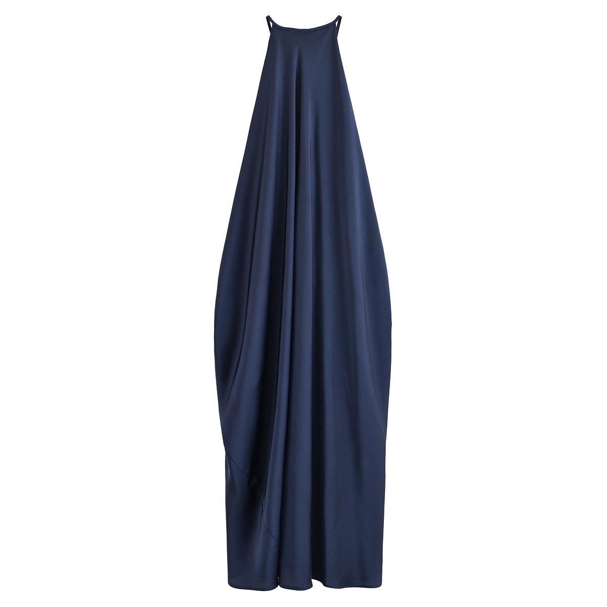 G20528 New 2025 summer new European and American style texture casual loose solid color sleeveless dress