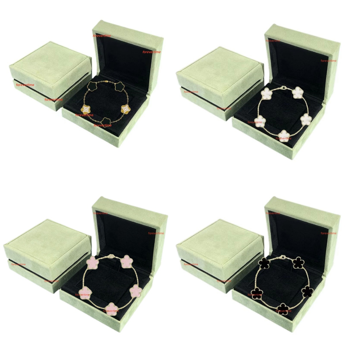 Luxury designer bracelet women leaf clover bracelet designer charm red white fashion elegant jewlery for women plated gold bracelets mother of pearl bracelet