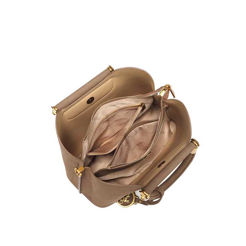 COCIO designer bag New leather bucket bag simple versatile multi compartment handbag niche design hot selling womens bag Exquisite