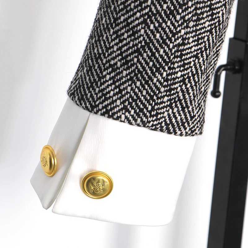 Fashionable DoubleBreasted Celebrity Temperament College Style Small Fragrance Jacket Elegant New Arrivals Z250918