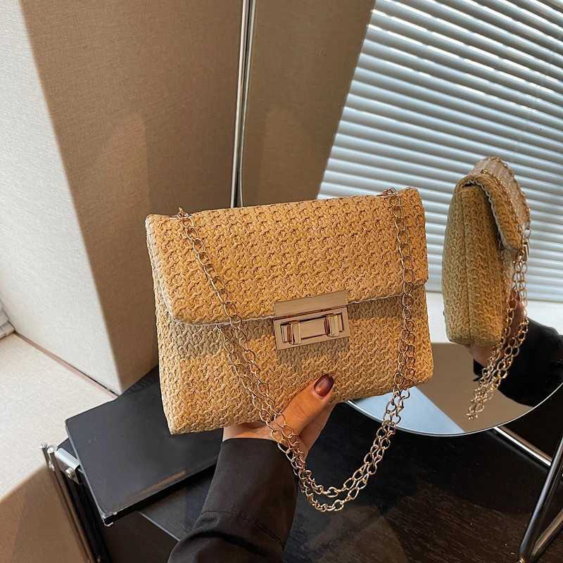 Handmade Fashion Straw Shoulder Bag Women High Capacity Crossbody Beach Woven Clutch Handbag Z250915