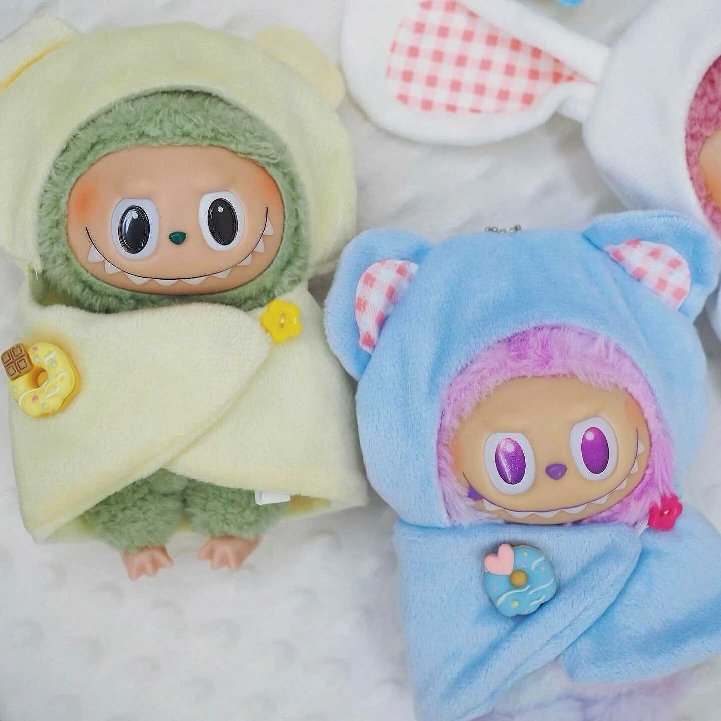 For Labubu 17cm Baby Clothes Cosplay Big Into Energy Series Have A Seat Series Exciting Macaron Series Vinyl Doll Sleeping Bag C250919