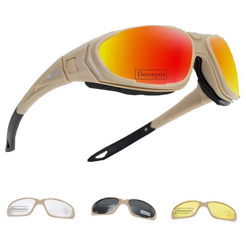 Polarized Tactical Goggles 4 Lens Set Outdoor Sports Windproof Dustproof Safety Protective Glasses Hunting Shooting Eyewear J250919