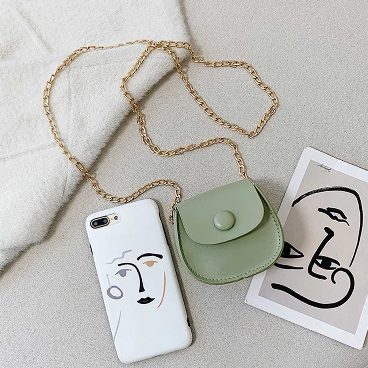 Green small fashion womens bag girls diagonal bag simple small square bag mobile phone bag crossbody bag womens bag a bagXJ250918