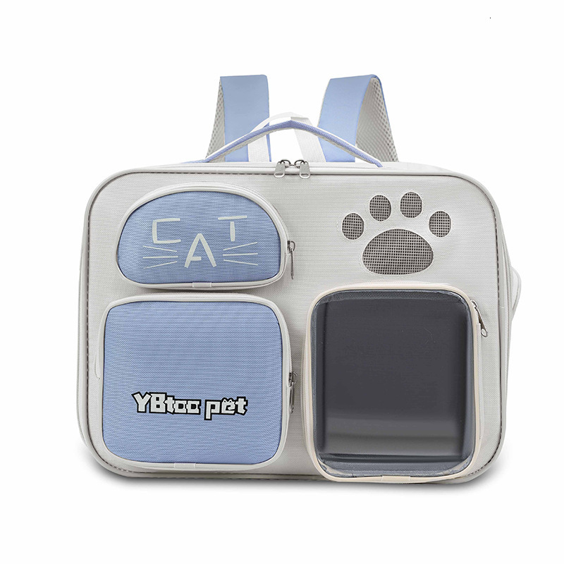 New Solid Color Large Capacity Pet Outdoor Backpack Outing Portable Single Shoulder Crossbody Bag Cat Carrier