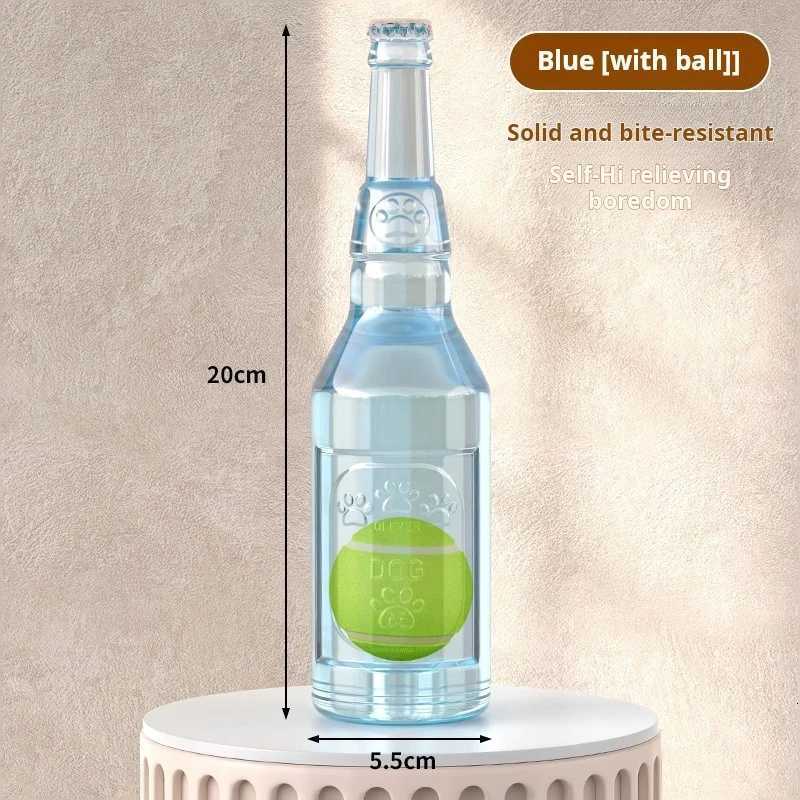 Dog Toy Bottle Sound Chew Ball Pet Toys Interactive Ball For Big Dog Small Dog Pet Training Tennis Bottle Pet Supplies X250918