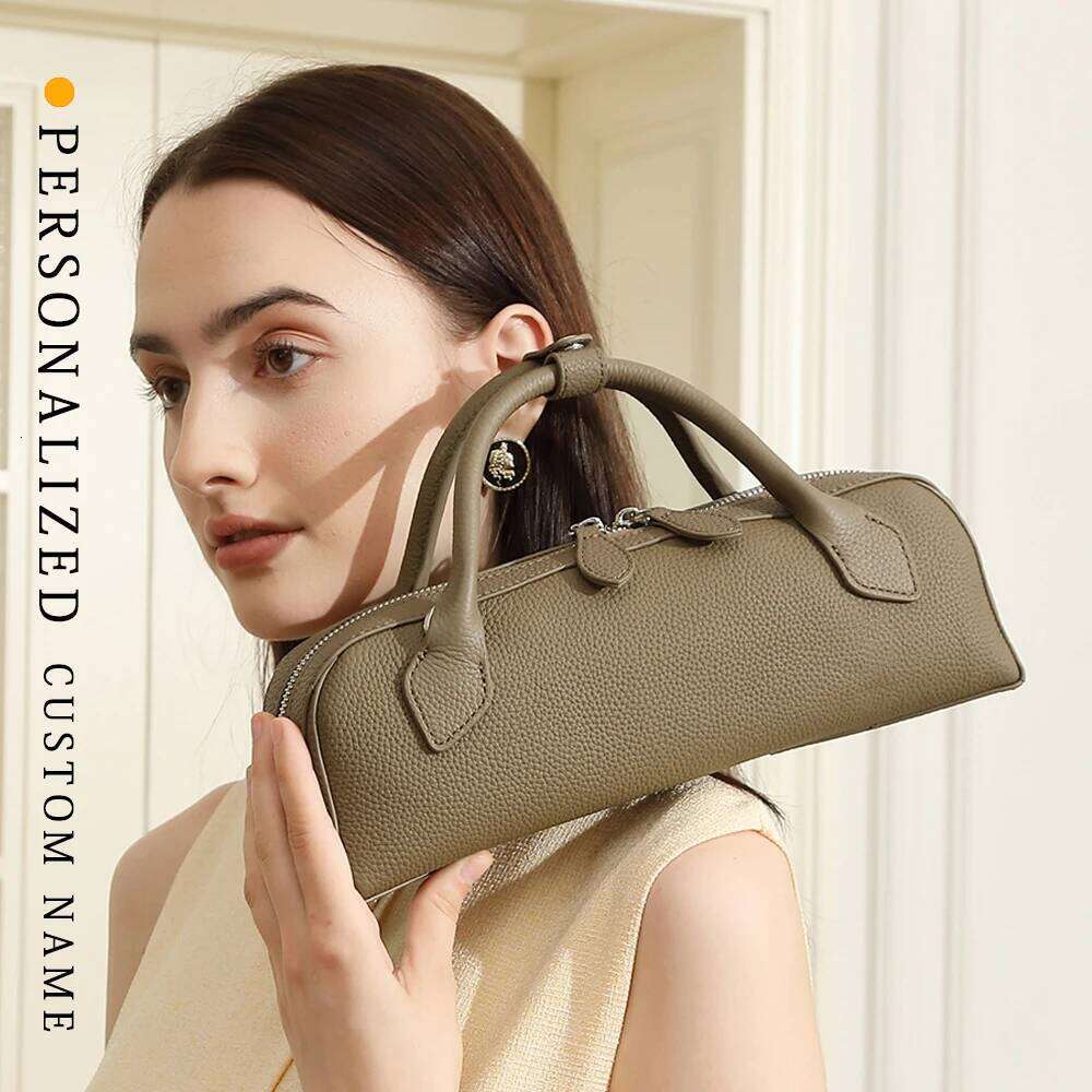 Designer Bags Genuine Leather Hand-Held Armpit Women's New Designer Sausage Bag Commuting Versatile Shoulder Long Baguette Women's Handbag L