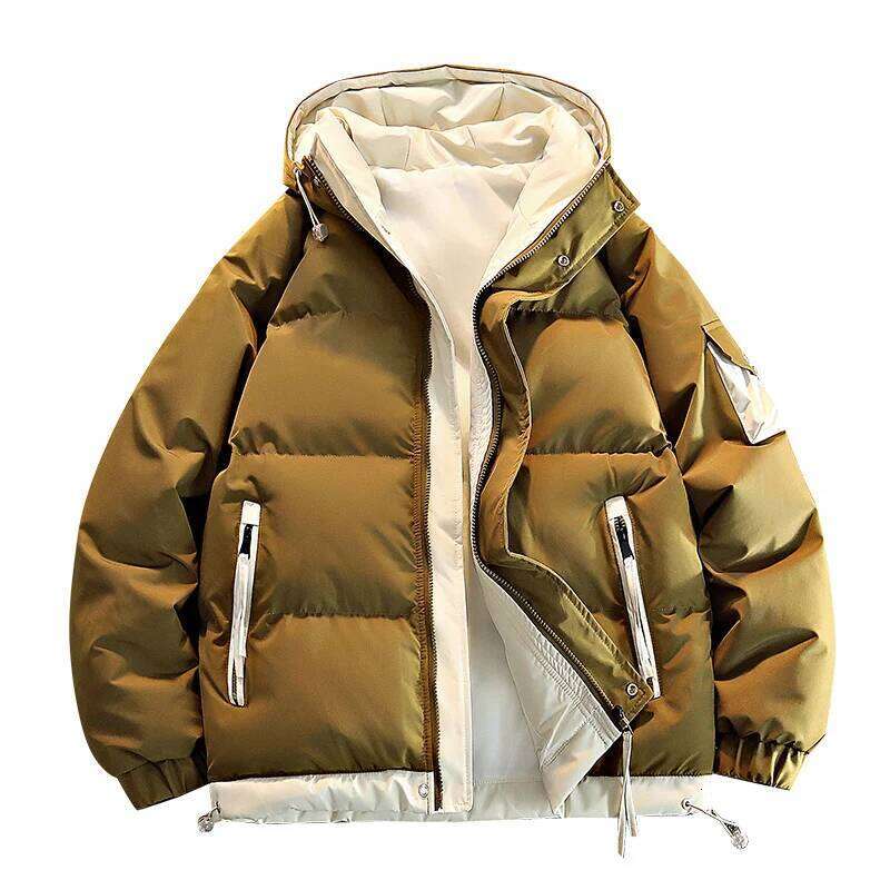 2025 Autumn/Winter thicken Parka Coat men New Fashion Casual Loose style Comfortable down jacket Thick Warm coat for man