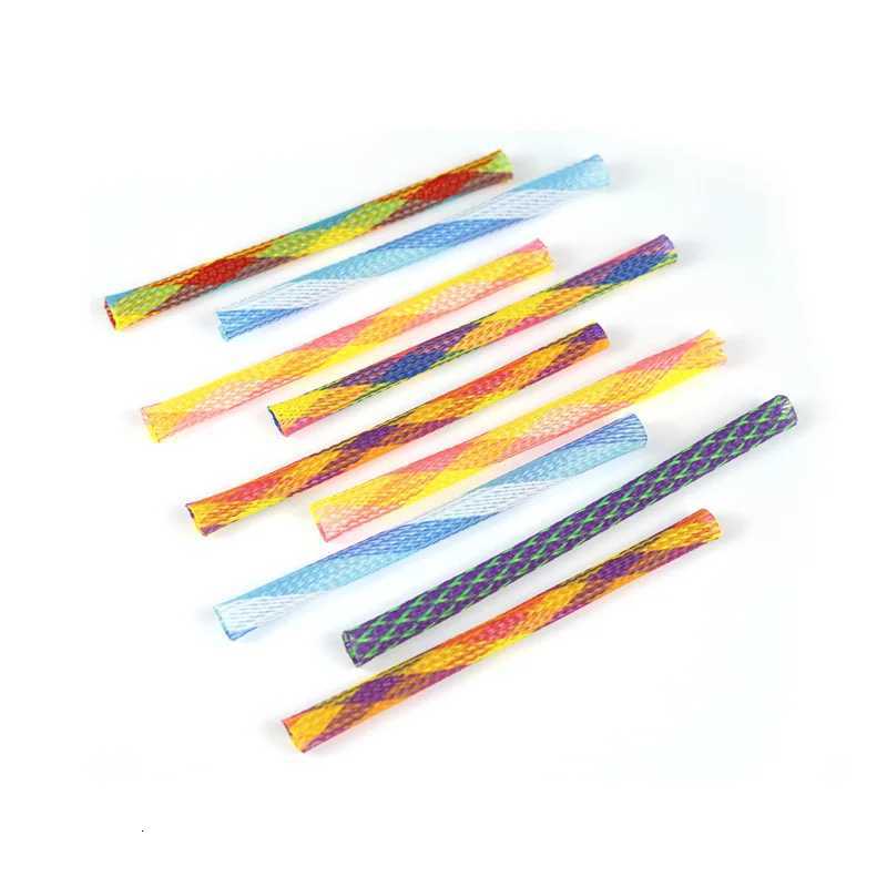 Cat Toys Colorful Spring Hose Kitten Grinding Claw Telescopic Spring Chew Toy Pet Interactive Training Chase Toys Pet Supplies X250918