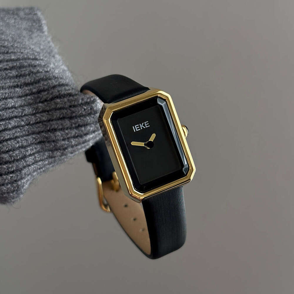 New Small Fragrance Style Square Women's Watch Designer Simple Student Genuine Leather Light Luxury Minimalist Commuting Versatile