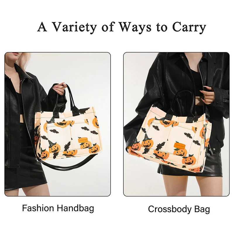 Fashionable Halloween party backpack womens crossbody bag with random pumpkin pattern Halloween fashionable backpackXJ250918