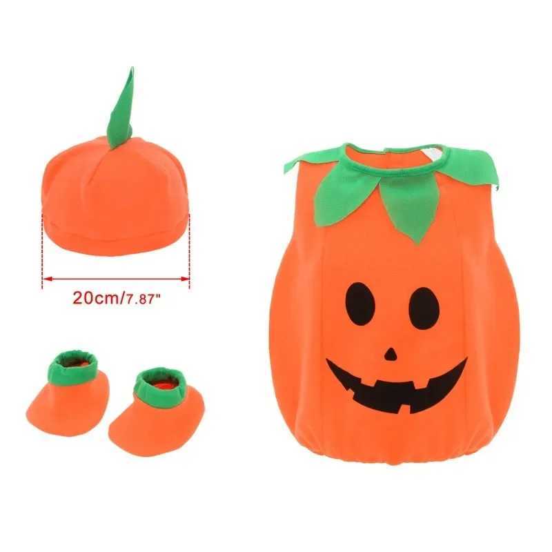 Halloween Pumpkin Costume Kids Romper Boy Girl Party Costume Cosplay for Girls Boys Stage Performance Holiday Party Clothing L250918