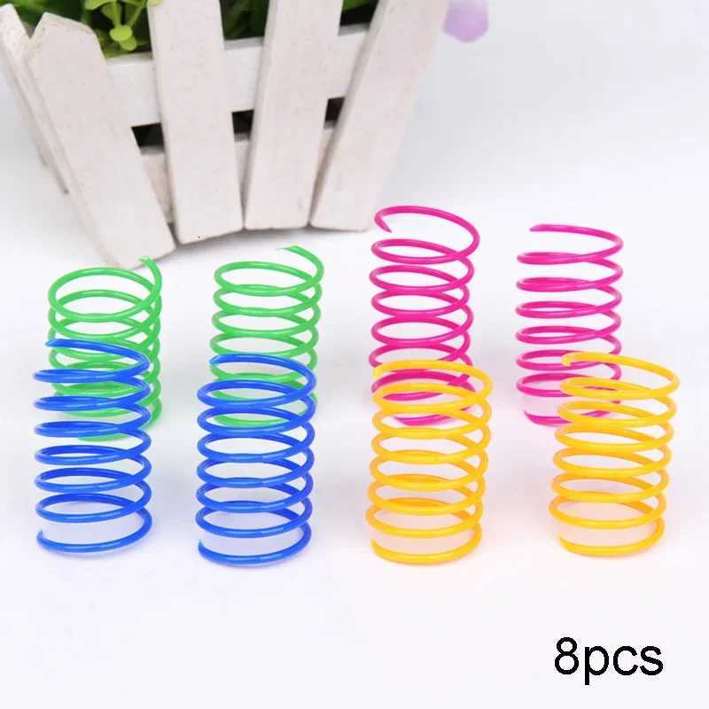 Kitten Coil Spiral Springs Cat Toys Interactive Gauge Cat Spring Toy Colorful Springs Cat Pet Toy Pet Products X250918