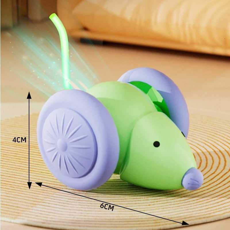 Pet Toys Interactive Cat Toy Electric Mouse Car Automatic Teaser Intelligent Obstacle Avoidance Pet Products Cat Accessories X250918