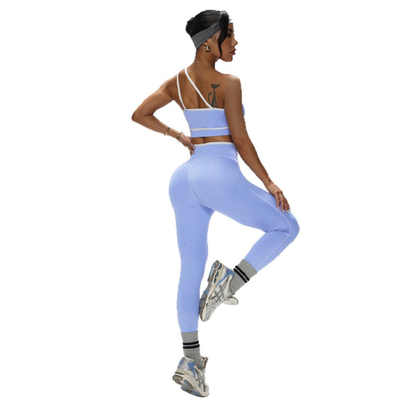 New Style Barely There Sports Outdoor Quick-Dry Underwear Women Thin Strap Contrast Color Camisole Yoga Suit