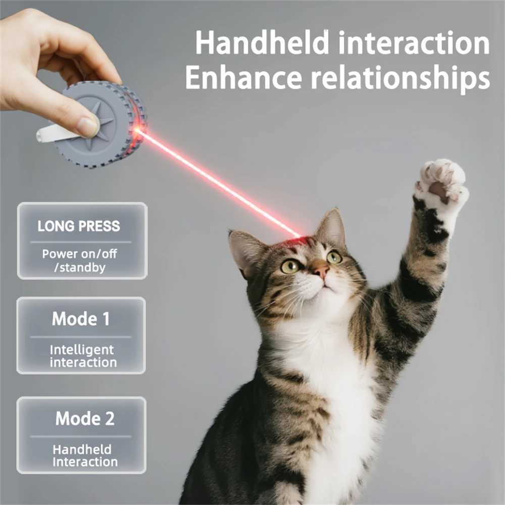 Cat Interactive Ball Toy Automatic Rolling Ball with Tail Rechargeable Smart Pet Interactive Toy Intelligent Mouse for Cat X250918