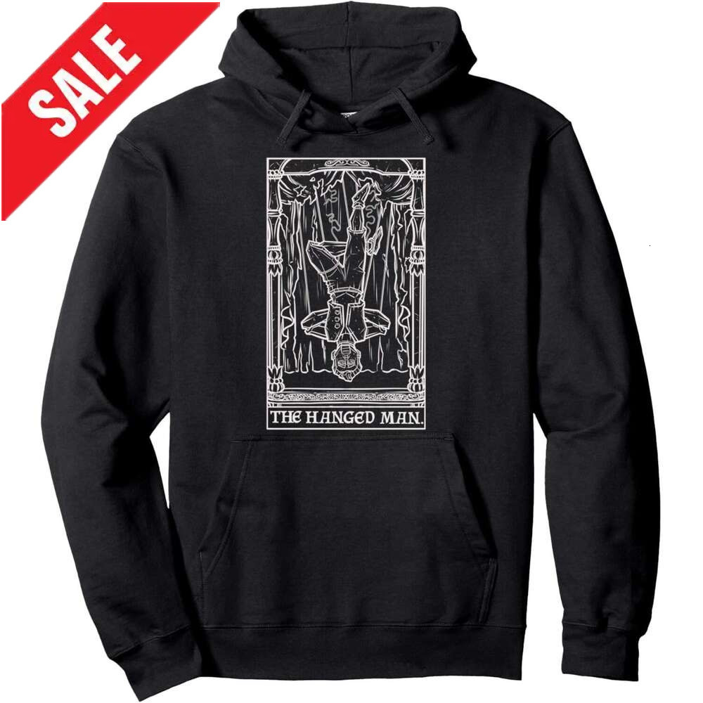 Hoodie for Mens Womens The Hanged Man Tarot Card Halloween Goth Horror Puppet Pullover Hoodie Graphic Hoodies Sweatshirt Pullover Long Sleeve 2025