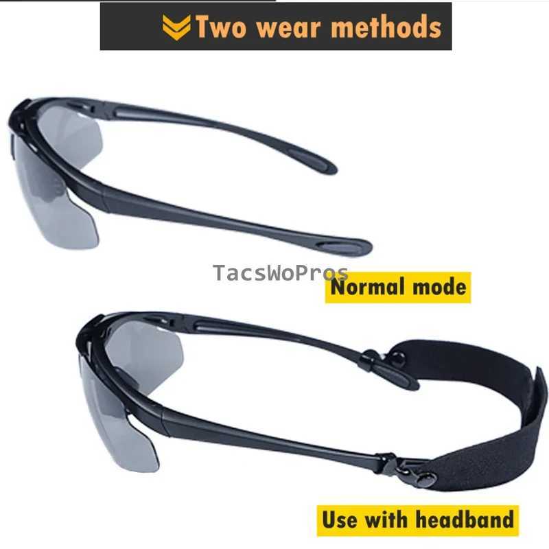 Tactical Glasses Impact Resistant Shooting Paintball Goggles UV Protection Outdoor Hunting Hiking Sunglasses 3 Lens J250919