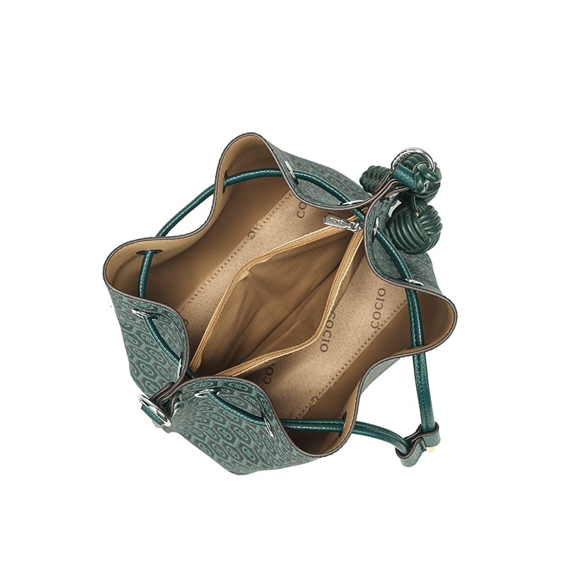 COCIO designer bag New leather bucket bag simple versatile multi compartment handbag niche design hot selling womens bag High-quality