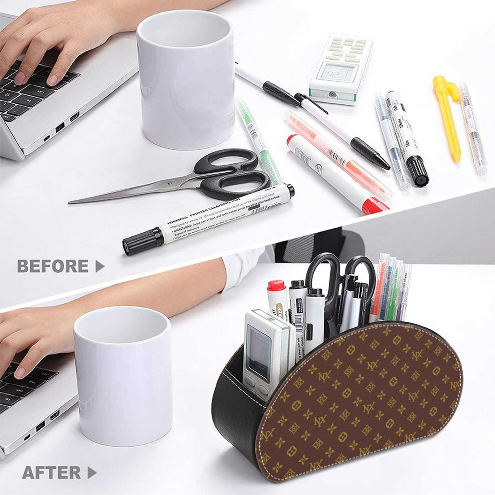 NXY Storage Box Makeup Brush Pens Designer Bags Women Cosmetic Bags Pouch Vintage Office Desk Organizer Boxes 250919