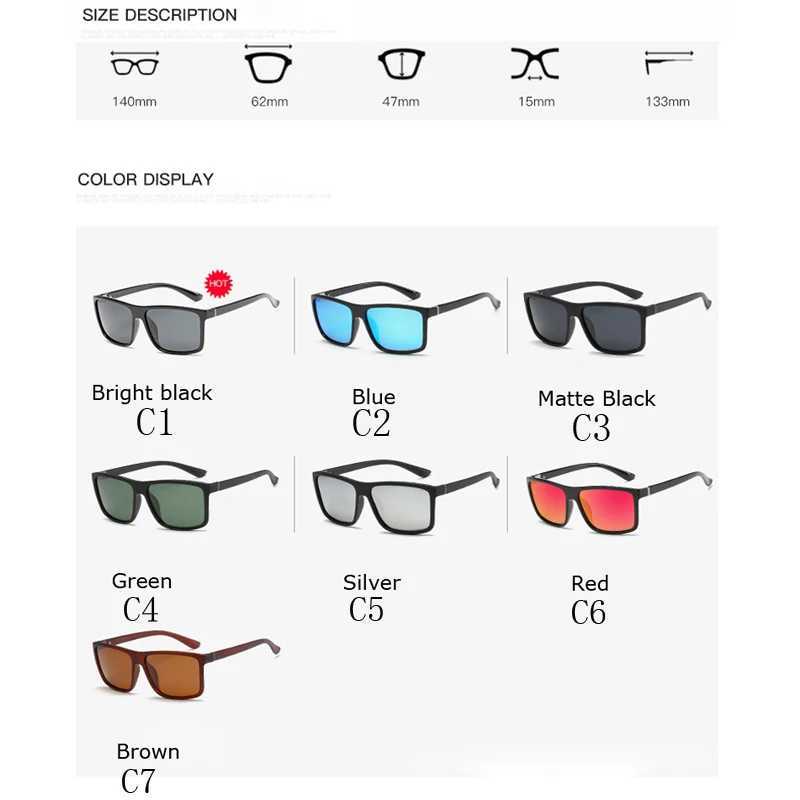 Luxury Square Vintage Polarization Sunglasses for Men Women Fashion Climbing Driving Antiglare Sun Glasses Male Eyewear UV400 J250919