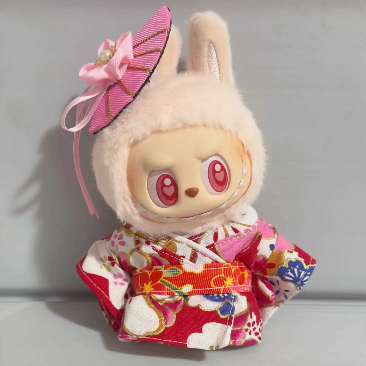 Japanese Style Doll Kimono Set for 1517cm Labubu V1 V2 Dolls Decoration Clothes Accessories C250919