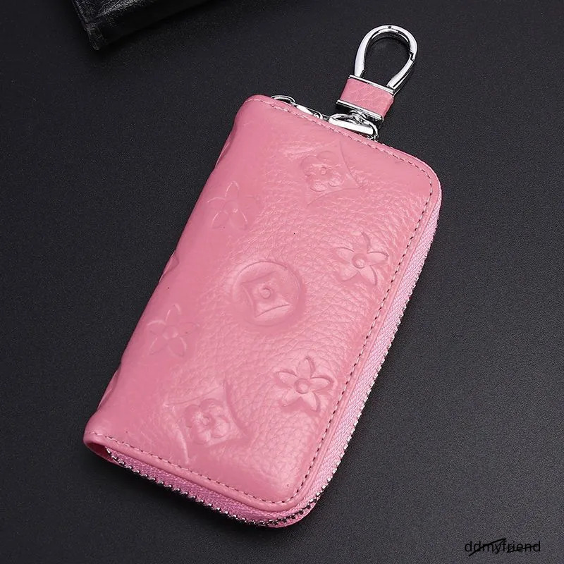 2025 Zipper Large Capacity Men Genuine Leather Multifunctional Practical Car Bag Cowhide Key Pouch 250818 ddmyfriend