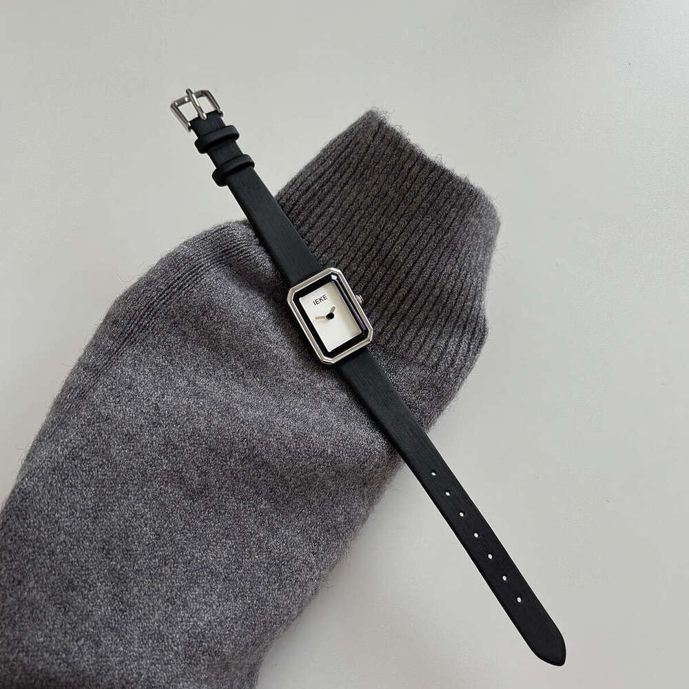 New Small Fragrance Style Square Women's Watch Designer Simple Student Genuine Leather Light Luxury Minimalist Commuting Versatile