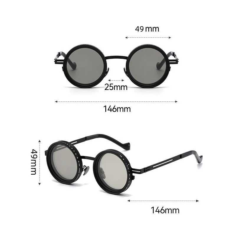 Men Polarized Fashion Adjustable Sunglasses Nd Filter Glasses ND9 Speed Dimming Sun Glasses Round Fishing Driving Eyewear UV400 J250919